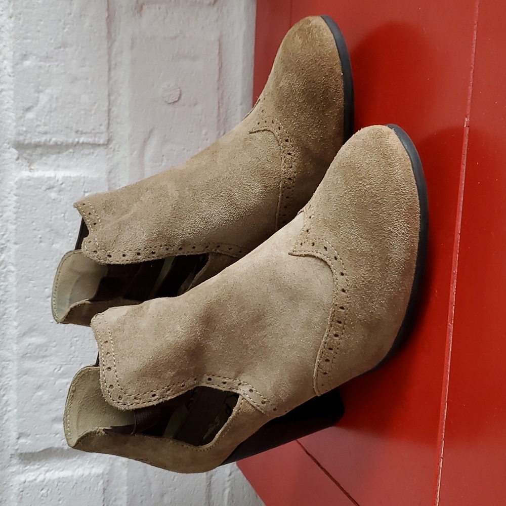 Fly London tan ankle boots